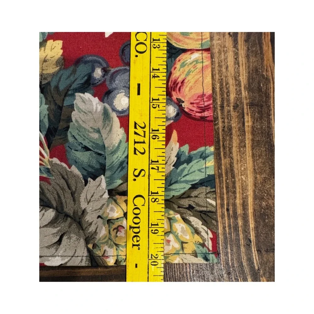 Vintage Tropical Pineapple Cloth Napkins Set of 4 Burgundy Cotton Table Linens